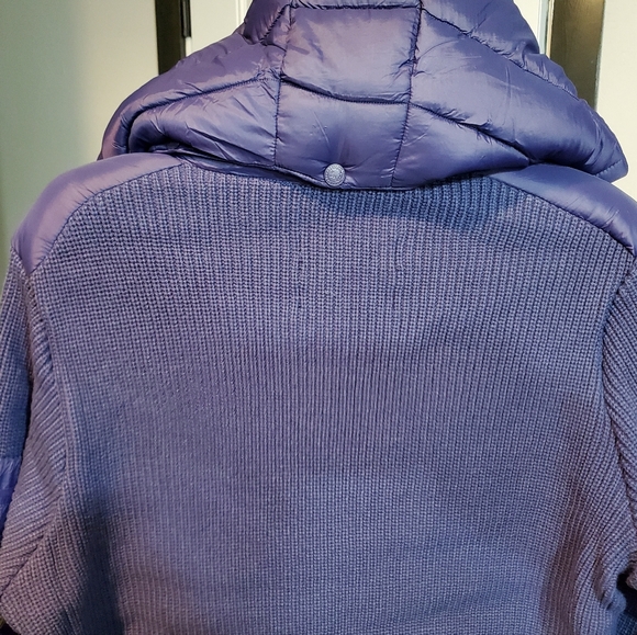 NEW Canada Weathergear Womens Puffer Quilted Sweater  Jacket Blue SIZE LARGE - Picture 4 of 13